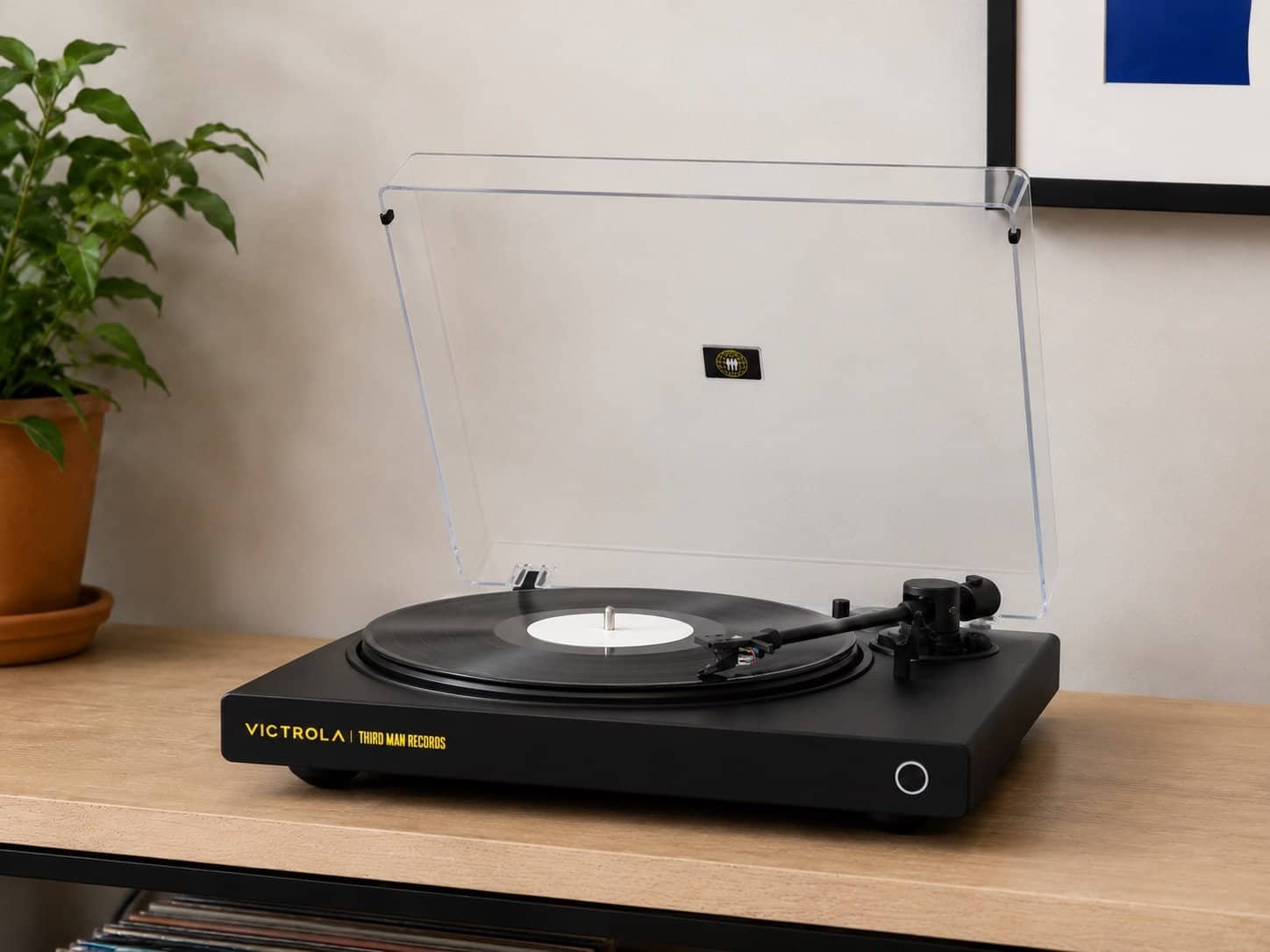 Victrola Wave Bluetooth turntable with Auracast in black Third Man Records edition