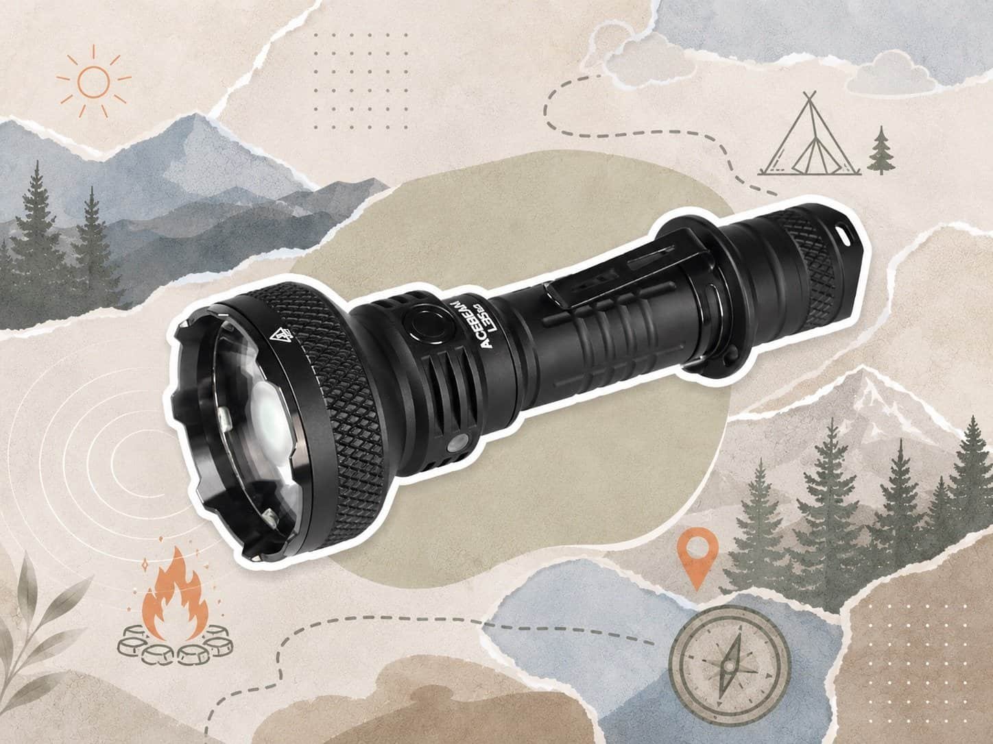 Outdoor tech gadgets – Acebeam L35 2.0 high-performance 5000-lumen flashlight for camping