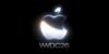 Apple WWDC26 logo glowing on black background