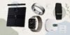 Collage of top wellness tech 2026 including smartwatch, ring, scale, and band