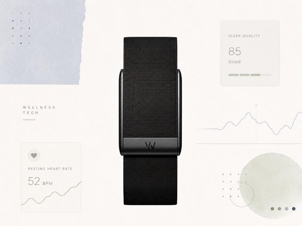 Whoop 5 fitness tracker band showing sleep quality and recovery score 2026