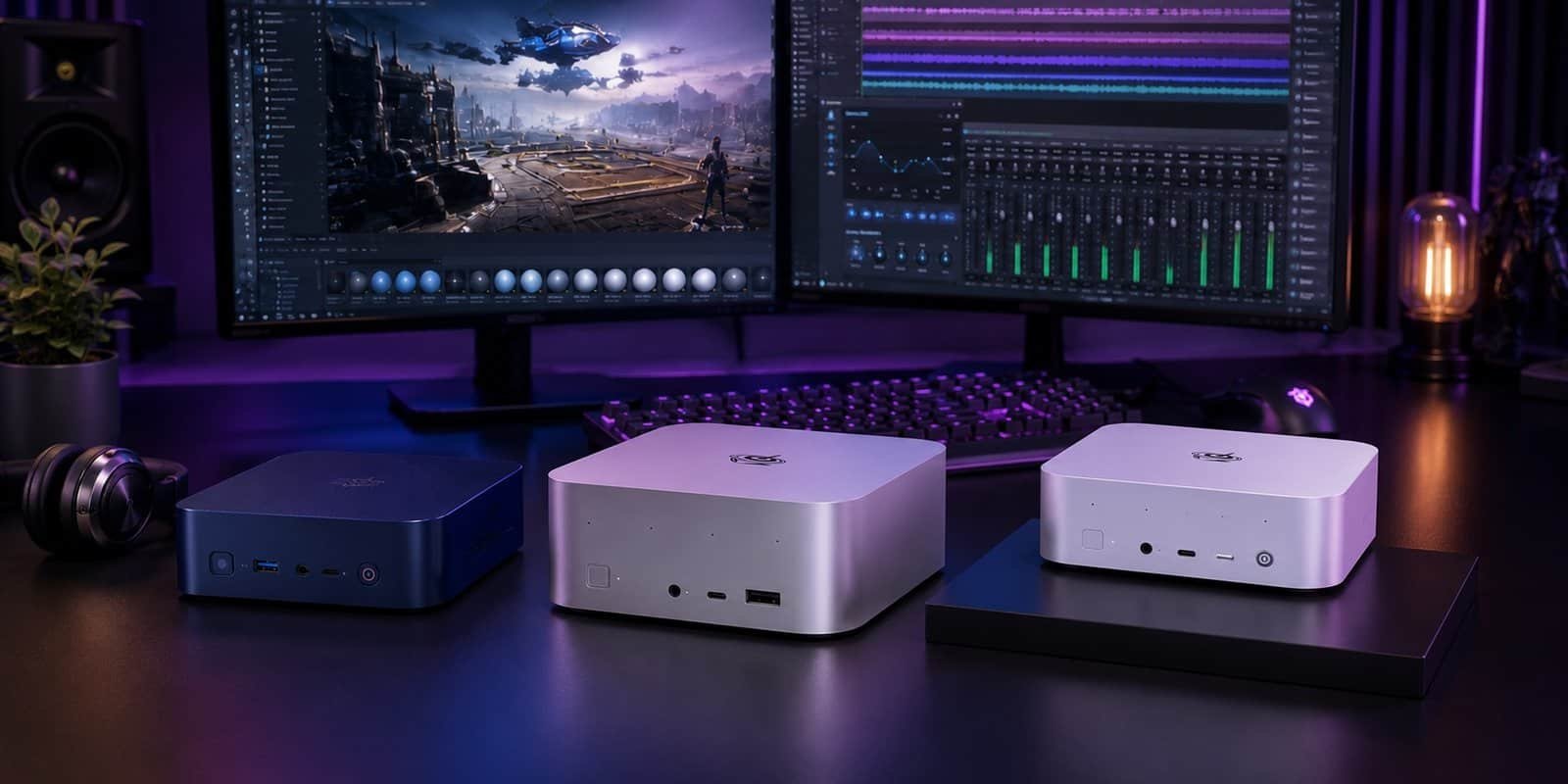 Beelink review – EQ14, SER8, SER9 Pro and GTR9 Pro mini PC lineup on desk